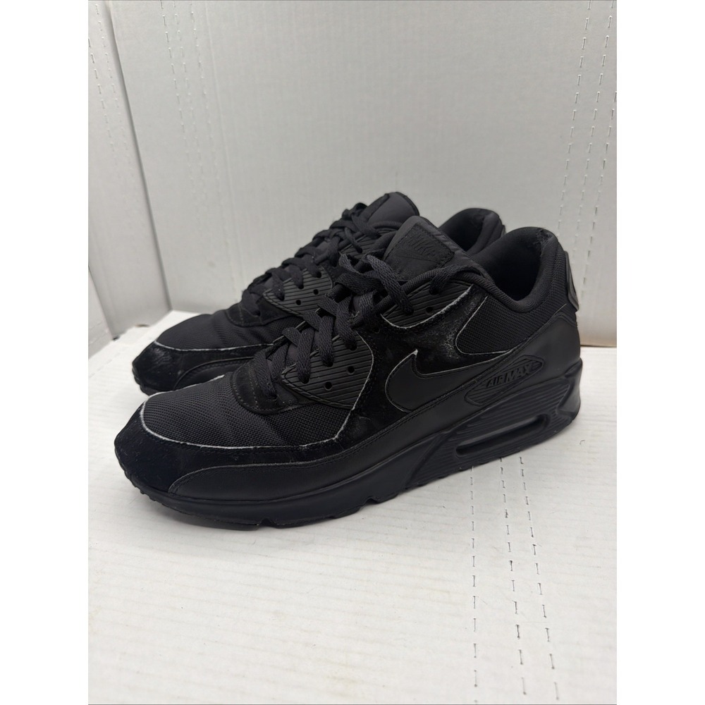 Nike Men's Low-Cut Air Max 90 Athletic Sneakers 537384-090 Triple-Black Size 13